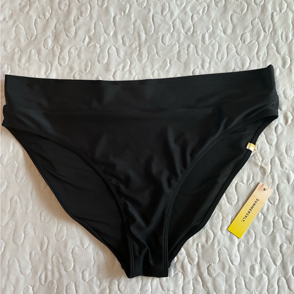 Summersalt black bikini bottom size 12